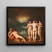 En allegorisk scen som föreställer de tre Gracerna Aglaia - Cornelis Cornelisz Van Haarlem — inramlat konstverk på väggen