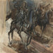 En bronsstaty av Ludvig XIV - Giovanni Boldini — visat i en interiör