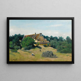 En gård i Saint-Martin-du-Bon-Fossé av Jean-Baptiste Camille Corot