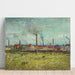 Reproduktion av målningen av fabriker i Clichy - Vincent van Gogh