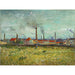 Reproduktion av målningen av fabriker i Clichy - Vincent van Gogh