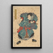skådespelaren Ichimura Buzaemon i en okänd roll - Utagawa Kunisada Toyokuni III — inramlat konstverk på väggen