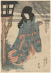 skådespelaren Iwai Hanshirô i rollen som Oito - Utagawa Kunisada Toyokuni III — vy av konstverket