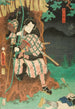 Skådespelare i rollen som Toriyama Akisaku i pjäsen Shiranui Monogatari - Utagawa Kunisada Toyokuni III — vy av konstverket