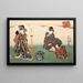 Huit vues figuratives Sugata Hakkei Pl1 - Utagawa Kunisada Toyokuni III — inramlat konstverk på väggen