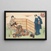 Huit vues figuratives Sugata Hakkei Pl3 - Utagawa Kunisada Toyokuni III — inramlat konstverk på väggen