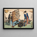 Huit vues figuratives Sugata Hakkei Pl4 - Utagawa Kunisada Toyokuni III — inramlat konstverk på väggen