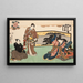 Huit vues figuratives Sugata Hakkei Pl5 - Utagawa Kunisada Toyokuni III — inramlat konstverk på väggen