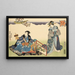 Huit vues figuratives, Sugata Hakkei Pl6 - Utagawa Kunisada Toyokuni III — inramlat konstverk på väggen