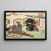 Huit vues figuratives Sugata Hakkei Pl7 - Utagawa Kunisada Toyokuni III — inramlat konstverk på väggen