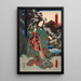 Grön - Utagawa Kunisada Toyokuni III — inramlat konstverk på väggen