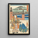 Kyoto la Fin - Utagawa Kunisada Toyokuni III — inramlat konstverk på väggen