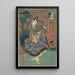 Nakamura Shikan i rollen som Huwa Hanzaemon - Utagawa Kunisada Toyokuni III — inramlat konstverk på väggen