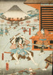Nattattack av bröderna Soga, Soga no Jūrō Sukenari och Koga no Saburō - Utagawa Kunisada Toyokuni III — vy av konstverket