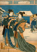 Snö - Utagawa Kunisada Toyokuni III — vy av konstverket