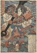 Taira no Tomomori och ankaret - Utagawa Kunisada Toyokuni III — vy av konstverket