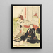 skådespelare Sawamura Sōjurō och Arashi Shincha - Utagawa Kunisada Toyokuni III — inramlat konstverk på väggen