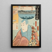 Le restaurant Kiyomizur L'acteur Ichikawa Danjr VIII en Kiyomizu Seigen - Utagawa Kunisada Toyokuni III — inramlat konstverk på väggen