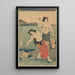 Les femmes du sel - Utagawa Kunisada Toyokuni III — inramlat konstverk på väggen