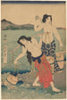 Les femmes du sel - Utagawa Kunisada Toyokuni III — vy av konstverket
