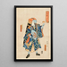 Le vendeur de pommade Ichikawa Danjr IX en Toraya Tkichi - Utagawa Kunisada Toyokuni III — inramlat konstverk på väggen