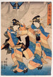 Le septième mois - Utagawa Kunisada Toyokuni III — vy av konstverket