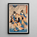Le septième mois - Utagawa Kunisada Toyokuni III — inramlat konstverk på väggen