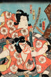 Toneri Umemaru och Toneri Sakuramaru från verket Sugawara Denj Tenarai Kagami - Utagawa Kunisada Toyokuni III — vy av konstverket