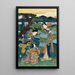 kontemplation av plommonblommor - Utagawa Kunisada Toyokuni III — inramlat konstverk på väggen