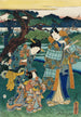 kontemplation av plommonblommor - Utagawa Kunisada Toyokuni III — vy av konstverket
