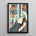 Poulet Tsunagor - Utagawa Kuniyoshi — inramlat konstverk på väggen
