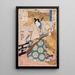 Klar himmel efter en storm för Takechi - Utagawa Kuniyoshi — inramlat konstverk på väggen