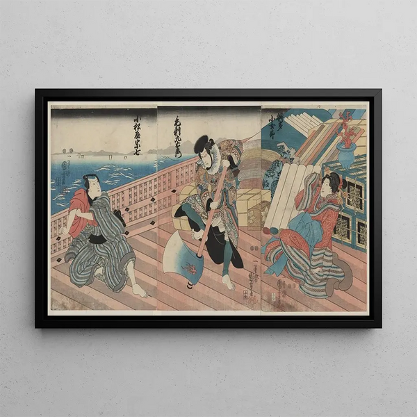 Utagawa Kuniyoshi - Hakata kojor kezori kuemon komatsuya sshichi.webp