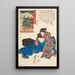 provinsen Mikawa Jrurihime - Utagawa Kuniyoshi — inramlat konstverk på väggen