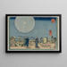 Ny Yoshiwara Shin Yoshiwara - Utagawa Kuniyoshi — inramlat konstverk på väggen