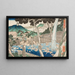 Cascade de Rben au Mont Yama - Utagawa Kuniyoshi — inramlat konstverk på väggen