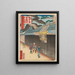 En pinne inramad i Osaka - Utagawa Yoshitaki — inramlat konstverk på väggen