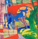Vache bleue - Franz Marc — vy av konstverket