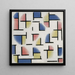 Variation sur Composition XIII - Theo van Doesburg — inramlat konstverk på väggen