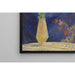 Reproduktion av målningen av anemonvas på blå bakgrund - Henri Lebasque