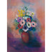 Reproduktion av målningen av anemoner - Odilon Redon