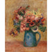 Reproduktion av målningen Vas av blommor - Pierre-Auguste Renoir