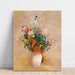 Reproduktion av målningen Vas av blommor (rosa bakgrund) - Odilon Redon