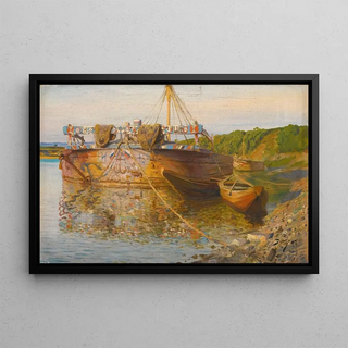 Vasily Dmitrievich Polenov - Barge On The River Oka.webp