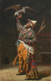 En rik kirgisisk jägare med en falk - Vasily Vereshchagin — vy av konstverket