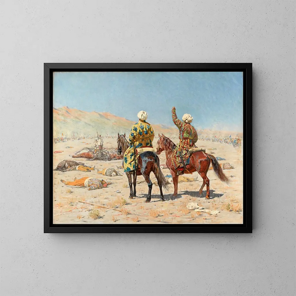 Om kriget - Vasily Vereshchagin — inramlat konstverk på väggen