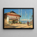 det buddhistiska templet i Darjeeling, Sikkim - Vasily Vereshchagin — inramlat konstverk på väggen