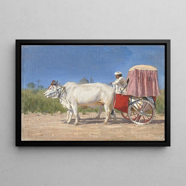 Carrosse för Delhi - Vasily Vereshchagin — inramlat konstverk på väggen