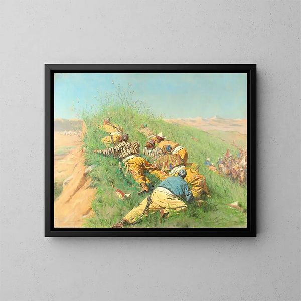 Spionage - Vasily Vereshchagin — inramlat konstverk på väggen