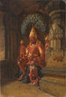 Vishnus staty vid Indra-templet i Ellora - Vasily Vereshchagin — vy av konstverket